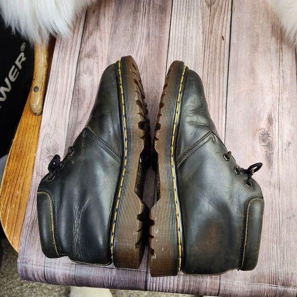 Vtg Dr Martens #8057 Y2K Chunky leather Oxford lace-up low-top‎ shoes M5 L6 - Picture 6 of 12